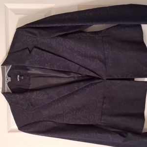 Black brocade blazer